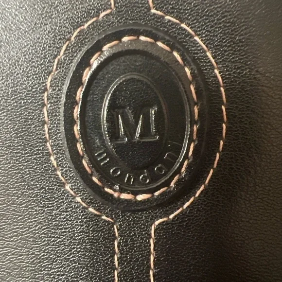 EUC Vintage Mondani New York Black  Handbag Y2K 2000s (D5) - Picture 5 of 8